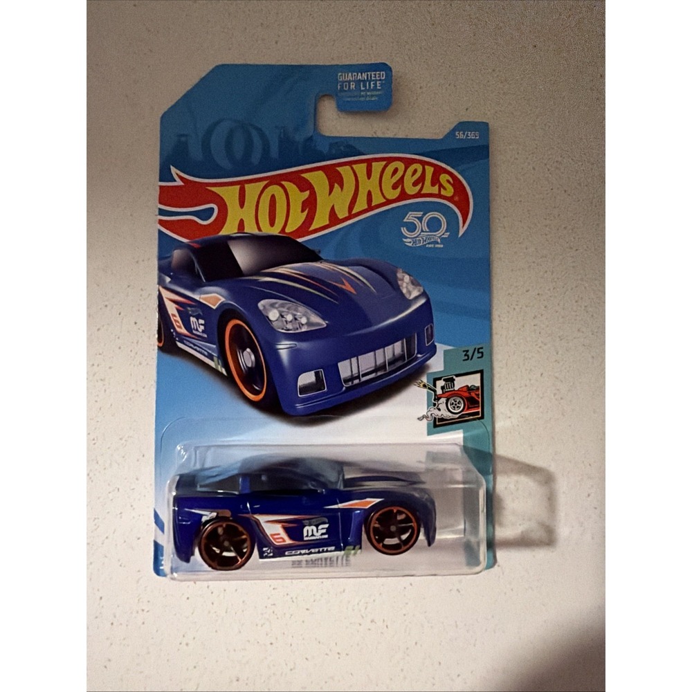 Hot Wheels C6 Corvette Blue Magnaflow Livery TOONED 3/5 56/365 2018